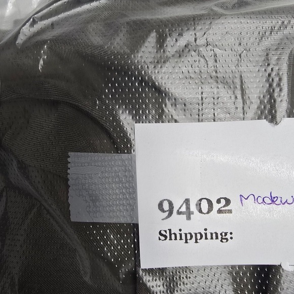 Madewell Brushed Ruched Front Top Womens 4 Green Long Sleeve Cupro V-Neck Earthy - Picture 12 of 12